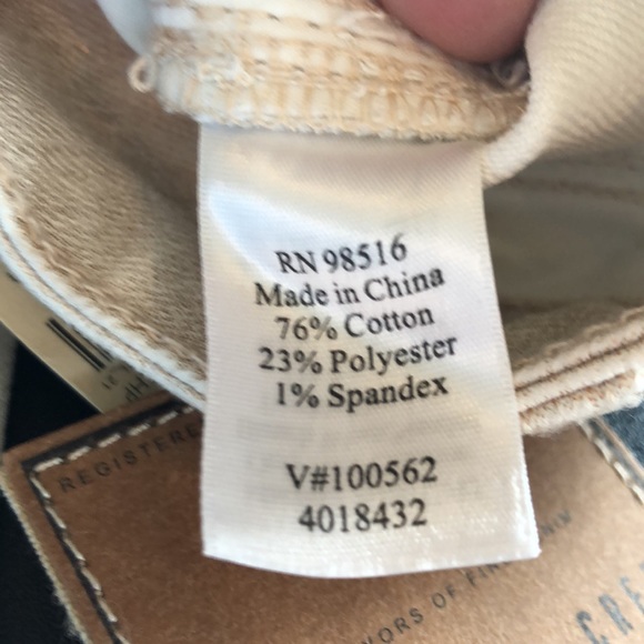 SUBTLE SPARKLE DENIM! COLDWATER CREEK ROSE GOLD METALLIC ANKLE JEANS - Picture 12 of 15